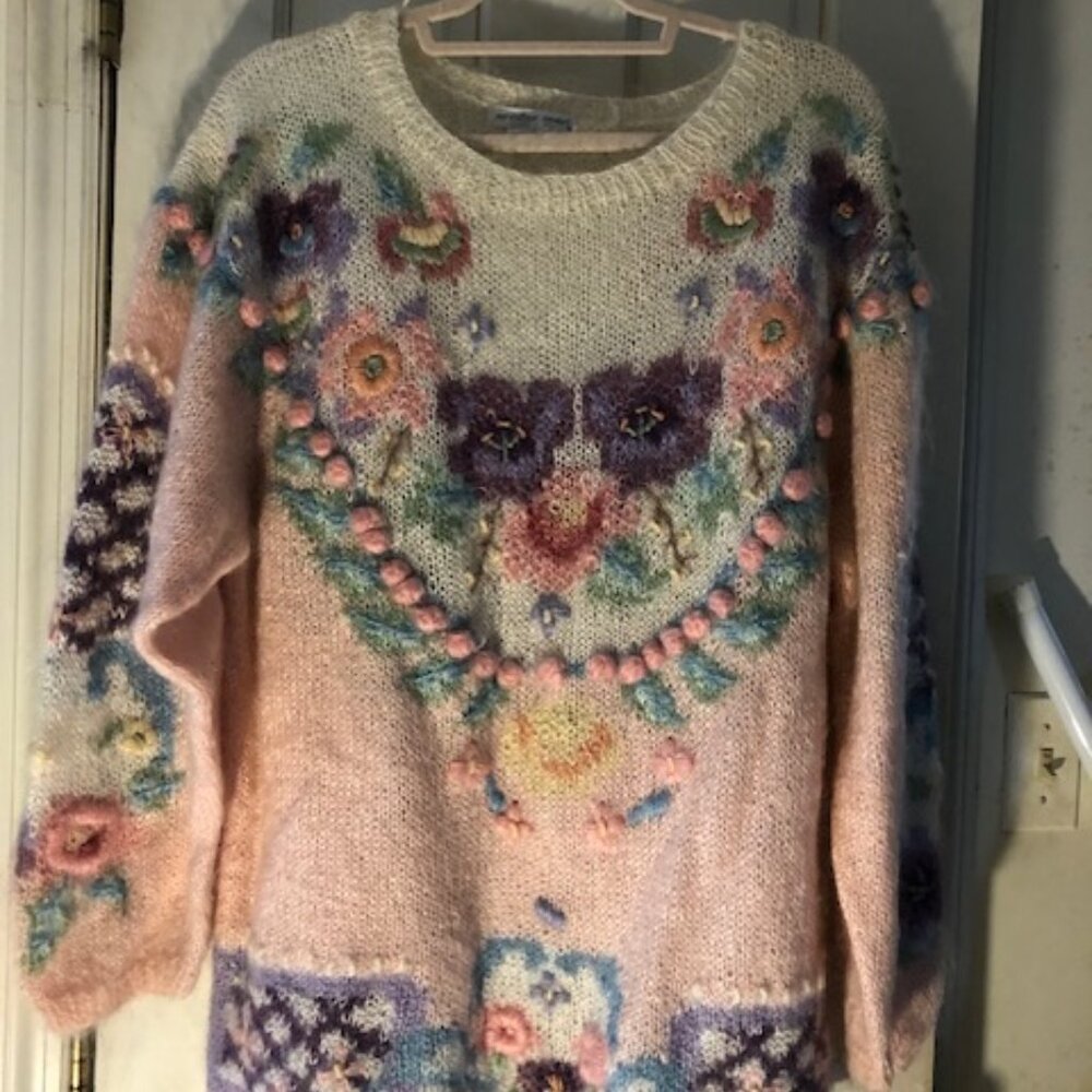 Vintage Jennifer Reed Medium Long sleeve Mohair Blend Sweater